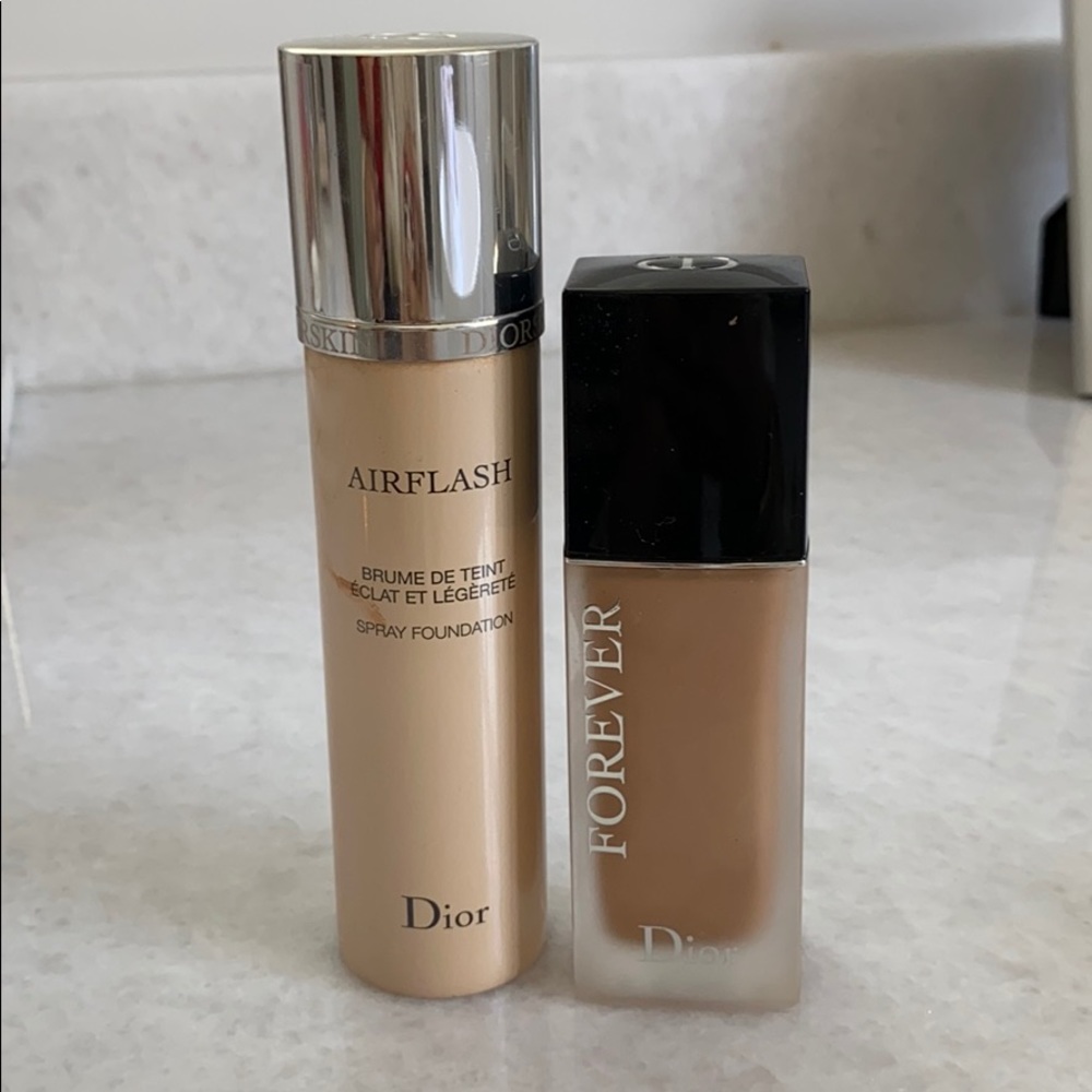 Dior airflash and Dior forever foundation